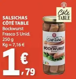 E.Leclerc Salsichas côte table promoção