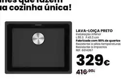 Casa Peixoto Lava-loiça preto promoção