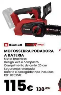 Casa Peixoto Einhell motosserra podadora a bateria promoção