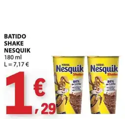 E.Leclerc Batido shake nesquik promoção