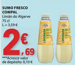 E.Leclerc Sumo fresco compal limão do algarve promoção