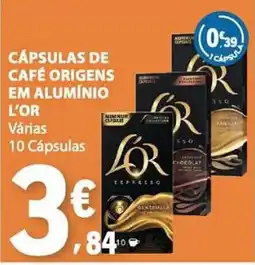 E.Leclerc Cápsulas de café origens em alumínio l'or promoção