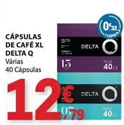 E.Leclerc Cápsulas de café xl delta q promoção