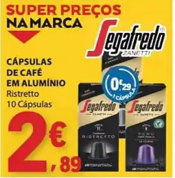 E.Leclerc Cápsulas de café em alumínio ristretto segafredo promoção