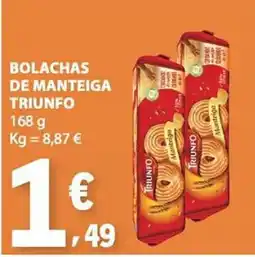 E.Leclerc bolachas de manteiga triunfo promoção