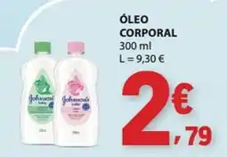 E.Leclerc óleo corporal johnson's baby promoção
