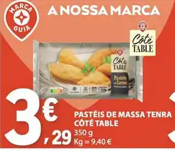 E.Leclerc pastéis de massa tenra côte table promoção