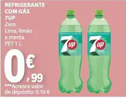 E.Leclerc 7up zero lima, limão e menta promoção