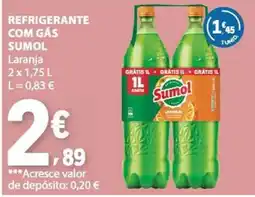 E.Leclerc refrigerante com gás sumol laranja promoção