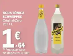 E.Leclerc Água tônica schweppes original/zero promoção