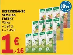 E.Leclerc refrigerante sem gás fresky promoção