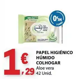 E.Leclerc Papel higiénico húmido colhogar aloe vera promoção
