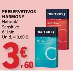 E.Leclerc Preservativos harmony natural/sensitive promoção
