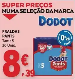 E.Leclerc Fraldas pants dodot promoção
