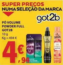 E.Leclerc pó volume powder full got2b promoção