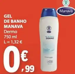 E.Leclerc gel de banho manava dermo promoção