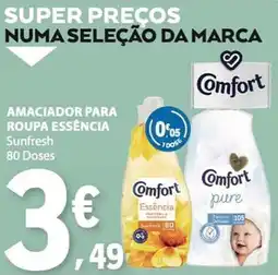 E.Leclerc Amaciador para roupa essência sunfresh comfort promoção