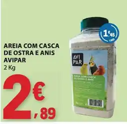 E.Leclerc Areia com casca de ostra e anis avipar promoção
