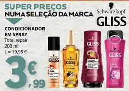 E.Leclerc condicionador em spray total repair gliss promoção