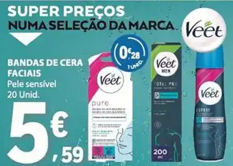 E.Leclerc Bandas de cera faciais veet promoção