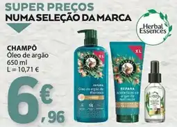 E.Leclerc Champô óleo de argão herbal essences promoção