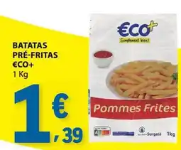 E.Leclerc batatas pré-fritas eco+ promoção