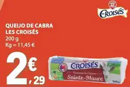 E.Leclerc Queijo de cabra les croisés promoção