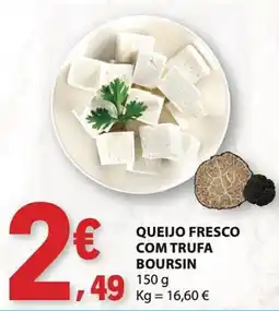 E.Leclerc Queijo fresco com trufa boursin promoção