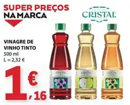 E.Leclerc vinagre de vinho tinto cristal promoção