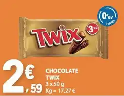 E.Leclerc Chocolate twix promoção
