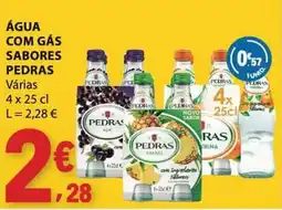 E.Leclerc Água com gás sabores pedras promoção