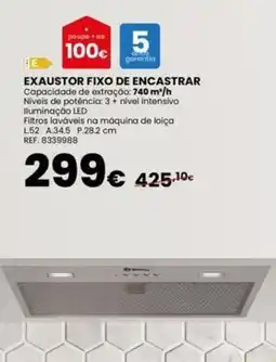 Casa Peixoto Exaustor fixo de encastrar promoção