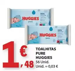 E.Leclerc toalhitas pure huggies promoção