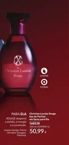 Avon Christian Lacroix Rouge Eau de Parfum em Spray para Ela promoção