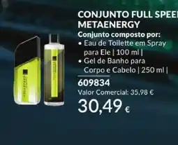 Avon Conjunto full speed metaenergy promoção