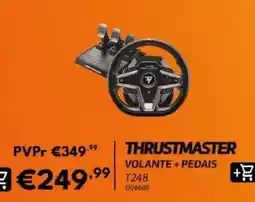 Radio Popular Thrustmaster volante +pedais t248 promoção
