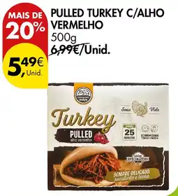 Pingo Doce Turkey pulled alho vermelho promoção