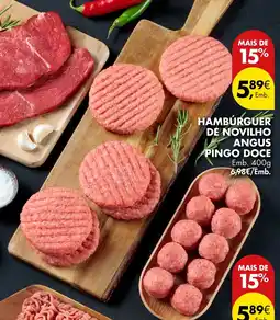Pingo Doce Hambúrger de novilho angus pingo doce promoção