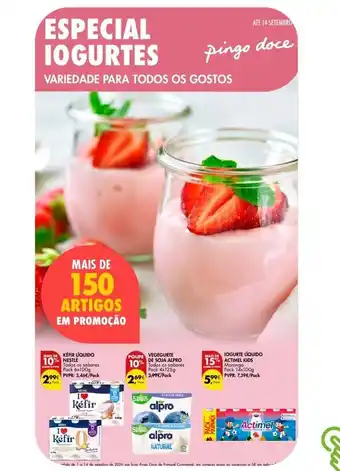 Pingo Doce Kéfir líquido Nestlé promoção