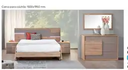 Hiper Centro do Móvel Cama + mesas cabeceira Kenzo 471 promoção