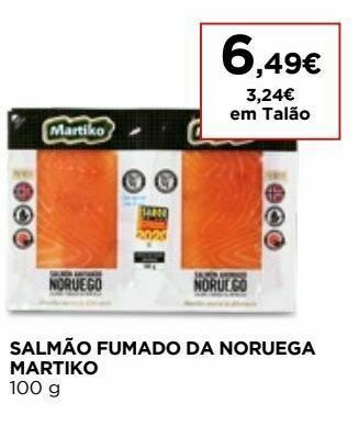 El Corte Inglés Salmão fumado martiko promoção