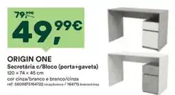 Moviflor Origin One Secretária c/Bloco (porta+gaveta) promoção