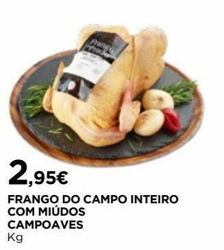 El Corte Inglés Frango inteiro promoção