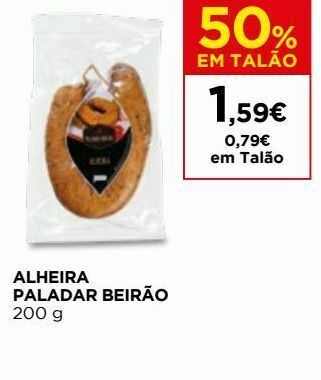 El Corte Inglés Alheira promoção