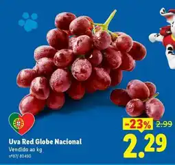 Lidl Uva Red Globe Nacional promoção