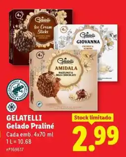 Lidl GELATELLI promoção