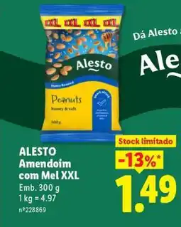 Lidl ALESTO Amendoim com Mel XXL promoção