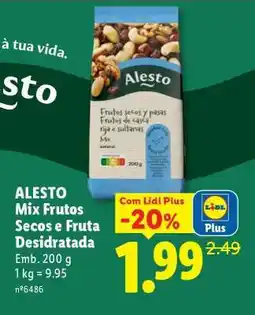 Lidl ALESTO Mix Frutos Secos e Fruta Desidratada promoção
