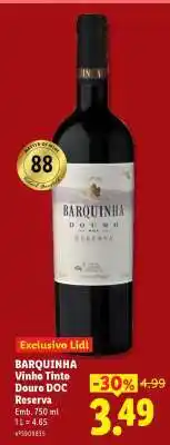 Lidl Barquinha Vinho Tinto Douro DOC Reserva promoção