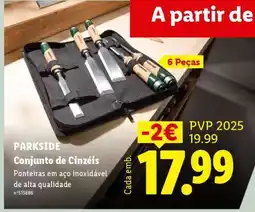 Lidl Parkside Conjunto de Cinzéis promoção